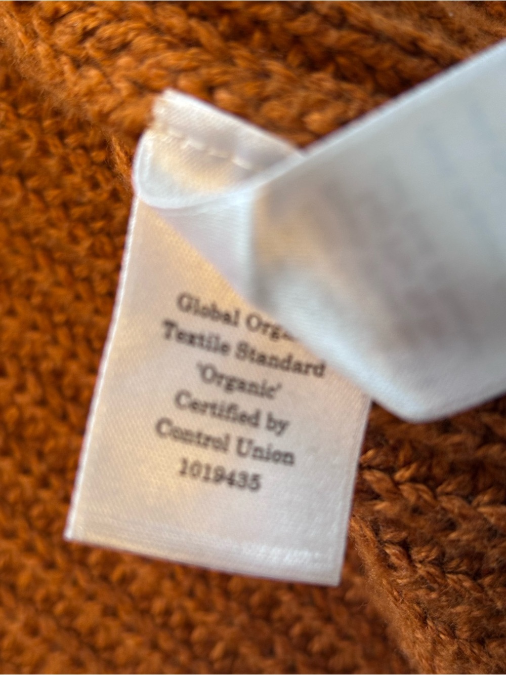 Everlane Organic Cotton Ribbed Zip-Up Sweater Jacket XXS Rust Brown - Picture 8 of 12